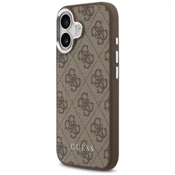 Guess 4G Classic Logo MagSafe pouzdro pro iPhone 17, hnědé