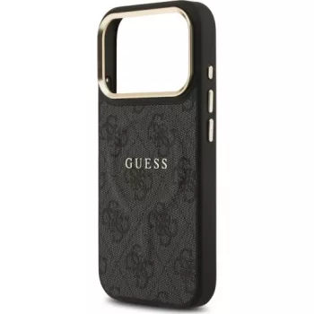Guess 4G PU Classic Logo MagSafe zadní kryt pro Apple iPhone 17 Pro černý