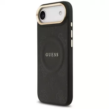 Guess Peony Hot Stamp MagSafe pouzdro pro iPhone Air, černé
