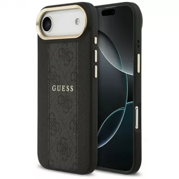 Guess 4G Stripe MagSafe pouzdro pro iPhone Air, černé
