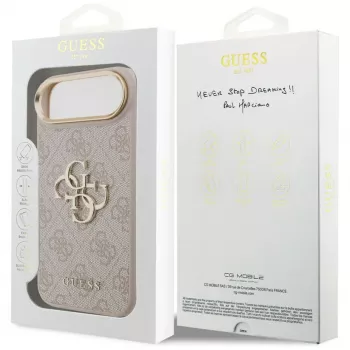 Guess 4G Big 4G Classic Logo – pouzdro iPhone Air (růžové / zlaté)