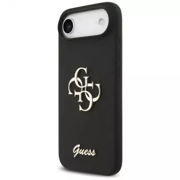 Guess Silicone Big 4G Script pouzdro pro iPhone Air – černé