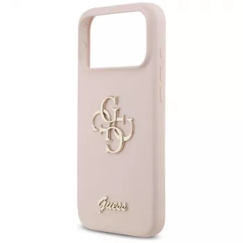 Guess Silicone Big 4G Script pouzdro pro Apple iPhone 17 Pro Max – růžové