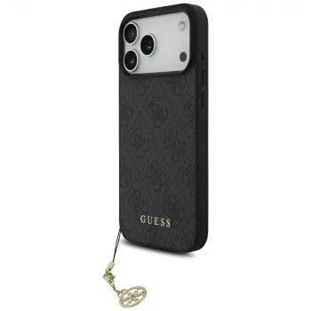 Guess 4G Charms Collection MagSafe pouzdro pro iPhone 17 Pro Max černé