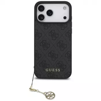 Guess 4G Charms Collection MagSafe pouzdro pro iPhone 17 Pro Max černé