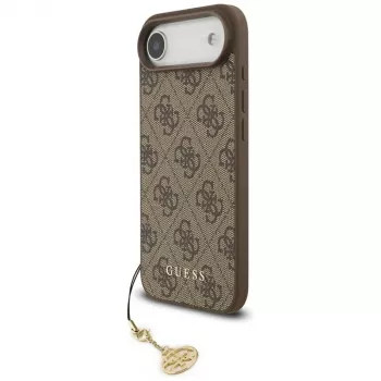 Guess 4G Charms Collection MagSafe pouzdro pro iPhone 13 Pro Max (hnědé)