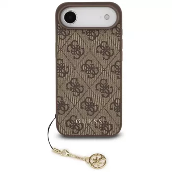 Guess 4G Charms Collection MagSafe pouzdro pro iPhone 13 Pro Max (hnědé)