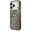 Guess Python Pattern MagSafe pouzdro pro iPhone 17 Pro, hnědé