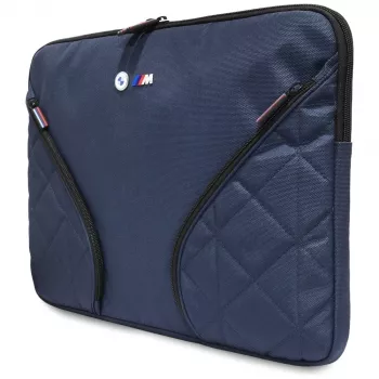 BMW Nylon Laptop Sleeve 16 inch tmavě modrý s kovovým logem