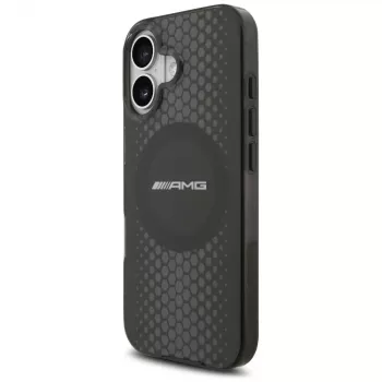 MERCEDES AMG Double Layer TransparentGraphics MagSafe pouzdro pro iPhone 17, černé