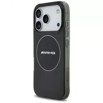 Pouzdro MagSafe Mercedes AMG Double Layer Transparent Smoked pro iPhone 17 Pro, černé