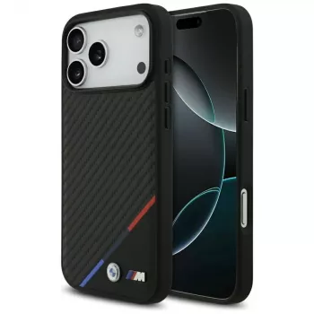 BMW M Carbon Tricolor Line MagSafe pouzdro pro iPhone 17 Pro Max, černé