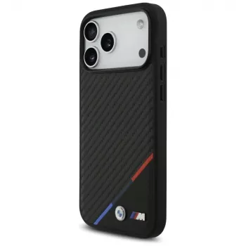 BMW M Carbon Tricolor Line MagSafe pouzdro pro iPhone 17 Pro Max, černé