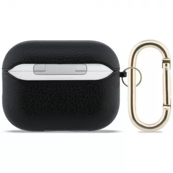 Guess Grained Classic Logo pouzdro pro AirPods Pro 3, černé