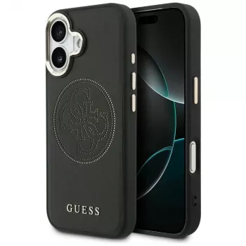 Guess Perforated 4G MagSafe pouzdro pro iPhone 17, černé