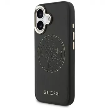 Guess Perforated 4G MagSafe pouzdro pro iPhone 17, černé