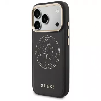 Guess Perforated 4G MagSafe pouzdro pro iPhone 17 Pro, černé