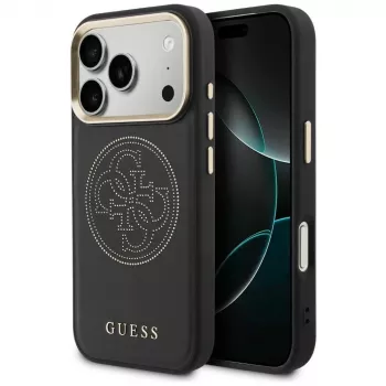 Guess Perforated 4G MagSafe pouzdro pro iPhone 17 Pro Max, černé