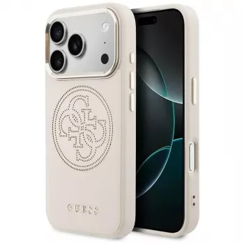 Guess Perforated 4G MagSafe pouzdro pro iPhone 15 Pro Max, růžové