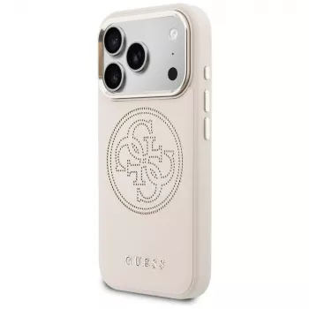 Guess Perforated 4G MagSafe pouzdro pro iPhone 15 Pro Max, růžové