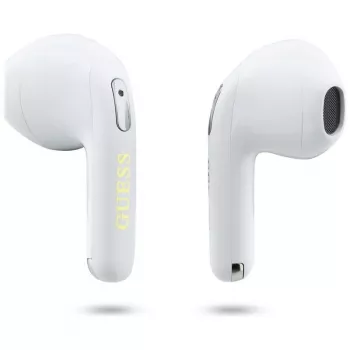 Bezdrátová sluchátka True Wireless Stereo Bluetooth Guess Gold Line Triangle s nabíjecím pouzdrem, růžová