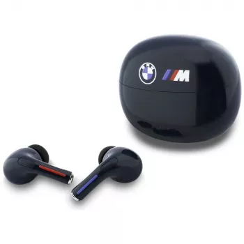 BMW Bluetooth TWS sluchátka námořnická modrá s potištěným logem