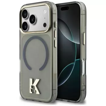 KARL LAGERFELD IML K Head Logo MagSafe pouzdro pro Apple iPhone 17 Pro Max, černé