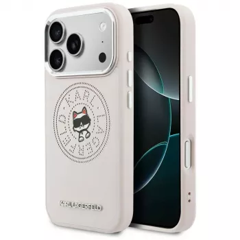 Karl Lagerfeld Point & ChoupetteSketch MagSafe pouzdro pro Apple iPhone 17 Pro, růžové