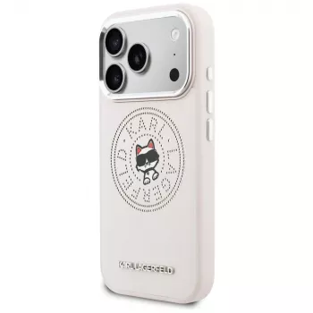 Karl Lagerfeld Point & ChoupetteSketch MagSafe pouzdro pro Apple iPhone 17 Pro, růžové