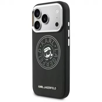KARL LAGERFELD Point & Karl Sketch MagSafe pouzdro pro iPhone 17 Pro Max – černé