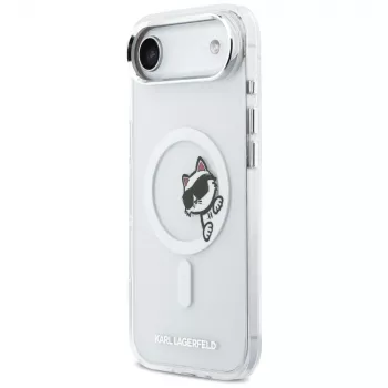 KARL LAGERFELD IML Peekaboo MagSafe pouzdro pro iPhone Air, průhledné