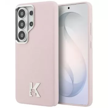 Karl Lagerfeld K Metal Logo MagSafe pouzdro pro Samsung Galaxy S26 Ultra růžové