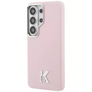 Karl Lagerfeld K Metal Logo MagSafe pouzdro pro Samsung Galaxy S26 Ultra růžové