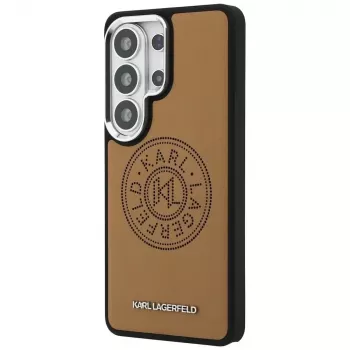 KARL LAGERFELD Perforated KLMagSafe pouzdro pro Samsung Galaxy S26 Ultra - hnědé