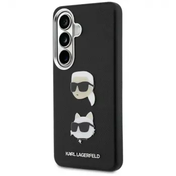 Karl Lagerfeld Saffiano Double Heads Metal pouzdro pro Samsung Galaxy S26+ černé