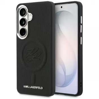 Karl Lagerfeld Embossed Ring Initials MagSafe pouzdro pro Samsung Galaxy S26+ černé