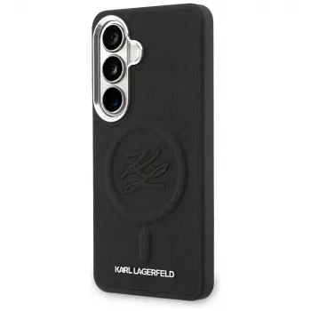 Karl Lagerfeld Embossed Ring Initials MagSafe pouzdro pro Samsung Galaxy S26+ černé
