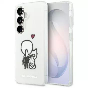 KARL LAGERFELD IML Karl & Choupette MagSafe pouzdro pro Samsung Galaxy S26 transparentní
