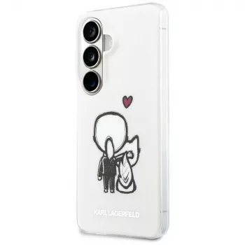 KARL LAGERFELD IML Karl & Choupette MagSafe pouzdro pro Samsung Galaxy S26 transparentní
