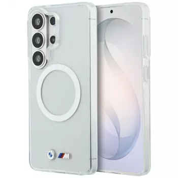 BMW IML Shockproof Metal Logo MagSafe pouzdro pro Samsung Galaxy S26 Ultra průhledné