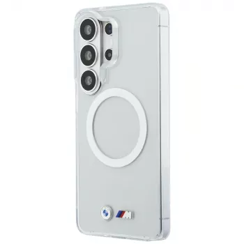 BMW IML Shockproof Metal Logo MagSafe pouzdro pro Samsung Galaxy S26 Ultra průhledné