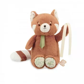 Kaloo Petit Songe červená panda hudební plyšová hračka 20 cm dárková krabice