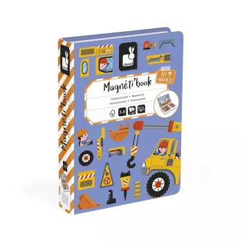 Magnetická naučná hra Magnetibook Staveniště Janod
