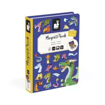 Magnetická knižní hra Magnetibook Smoki Janod – téma draci a fantasy