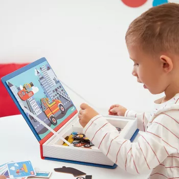 Magnetická kreativní hra Magnetibook Hasiči Janod
