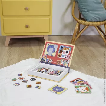 Magnetická puzzle kniha Magnetibook Zvířata Janod