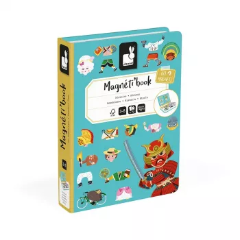 Magnetibook Historia Janod – magnetická naučná hračka pro děti od 3 do 8 let