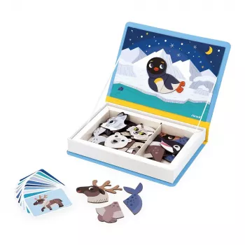 Magnetická naučná hračka Magnetibook Polární zvířata Janod