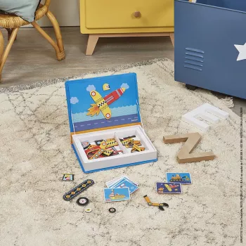 Janod Magnetibook Vehicles magnetická aktivitní kniha