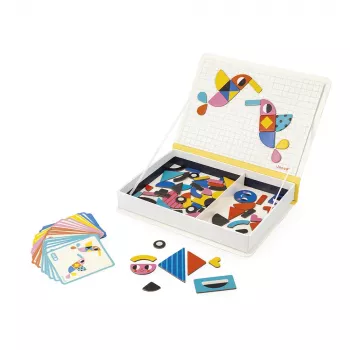 Magnetické puzzle Magnetibook Tvary Janod 3+ (vydání 2026)